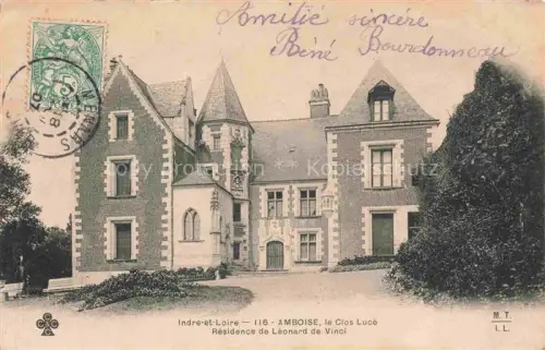 AK / Ansichtskarte Amboise TOURS 37 Indre-et-Loire Clos Luce Residence Leonard de Vinci