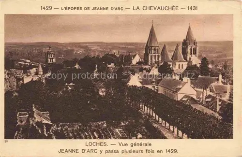 AK / Ansichtskarte LOCHES 37 Indre-et-Loire Vue generale Le Chevauchee