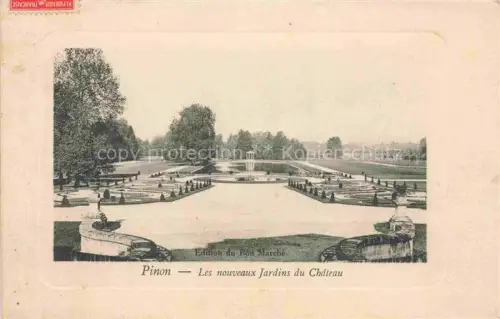 AK / Ansichtskarte Pinon  LAON 02 Aisne Jardins du Chateau