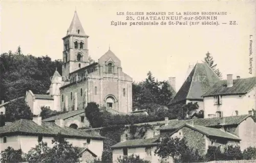 AK / Ansichtskarte Chateauneuf-sur-Sornin CHAROLLES 71 Saone-et-Loire Eglise paroissiale de St. Paul