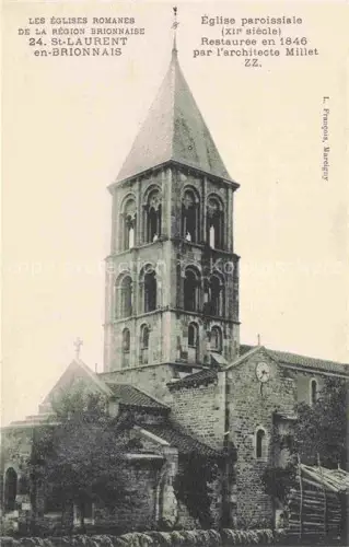 AK / Ansichtskarte St-Laurent-en-Brionnais CHAROLLES 71 Saone-et-Loire Eglise paroissiale