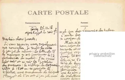 AK / Ansichtskarte Camp de Coetquidan VANNES 56 Morbihan Baraquements bois cote Sud Ouest