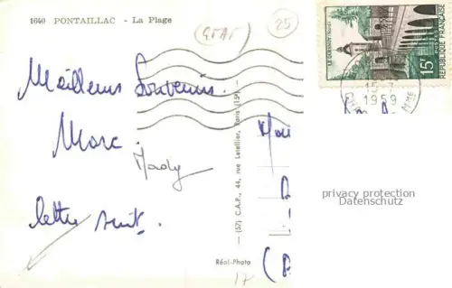 AK / Ansichtskarte PONTAILLAC Royan 17 Charente-Maritime La Plage