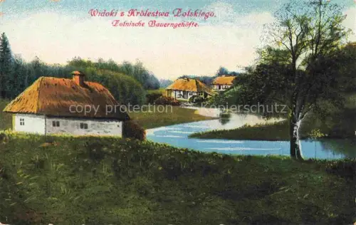 AK / Ansichtskarte Bauernhof Polnische Bauerngehoefte 