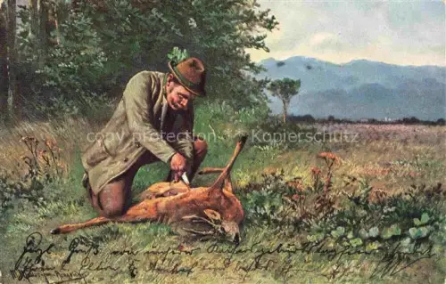 AK / Ansichtskarte Jagd Chasse Hunting No. 2667 Reh Litho