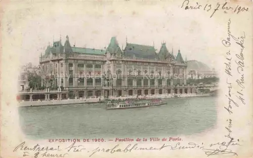 AK / Ansichtskarte Exposition Paris 1900 Exposition Universelle Pavillon de la Ville 