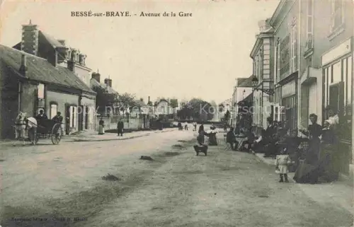 AK / Ansichtskarte Besse-sur-Braye Mamers 72 Sarthe Avenue de la Gare