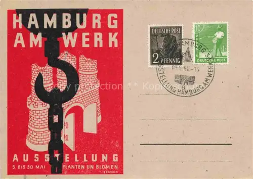 AK / Ansichtskarte HAMBURG  CITY Hamburg am Werk Ausstellung Planten un Blomen
