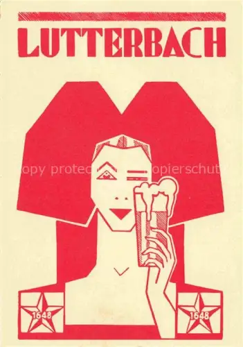 AK / Ansichtskarte Lutterbach Mulhouse 68 Haut-Rhin Brasserie Kuenstlerkarte