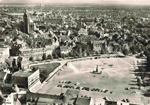 AK / Ansichtskarte COLMAR 68 Haut-Rhin Place Rapp vue aérienne