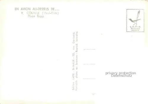 AK / Ansichtskarte COLMAR 68 Haut-Rhin Place Rapp vue aérienne