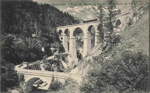 AK / Ansichtskarte CHAMONIX BONNEVILLE 74 Haute-Savoie Pont St. Marie Viaduc 