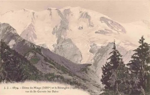 AK / Ansichtskarte Dome du Miage 3688m CHAMONIX 74 Haute-Savoie Berangere St. Gervais les Bains