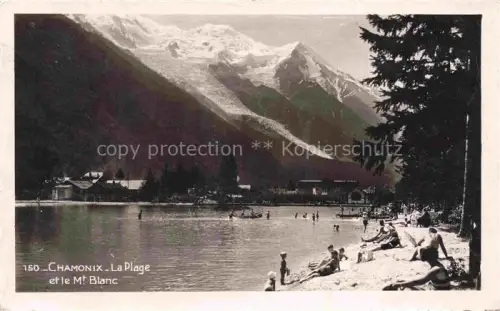 AK / Ansichtskarte CHAMONIX BONNEVILLE 74 Haute-Savoie Plage Mont Blanc