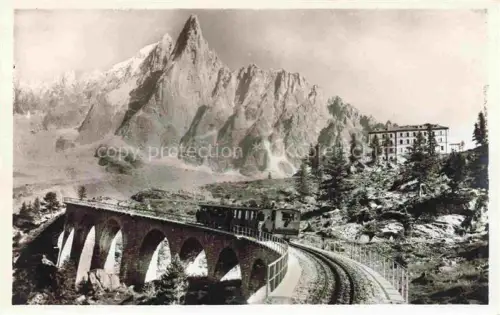 AK / Ansichtskarte CHAMONIX BONNEVILLE 74 Haute-Savoie Zahnradbahn Alguille du Dru 
