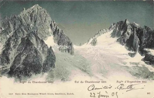 AK / Ansichtskarte Chardonnet 3823m VS Argentiere 