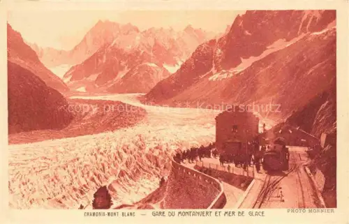 AK / Ansichtskarte CHAMONIX BONNEVILLE 74 Haute-Savoie Mont Blanc Gare Montanvert Mer Glace 