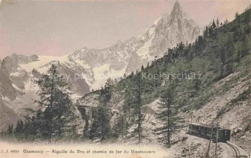 AK / Ansichtskarte CHAMONIX BONNEVILLE 74 Haute-Savoie iguille Dru MOntenvers Zahnradbahn 