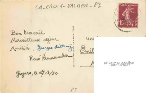 AK / Ansichtskarte La Croix-Valmer Draguignan 83 Var A la Bouillabaisse exquise Plage Bateau