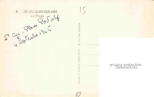 AK / Ansichtskarte Les Lecques Saint-Cyr-sur-Mer TOULON 83 Var La plage