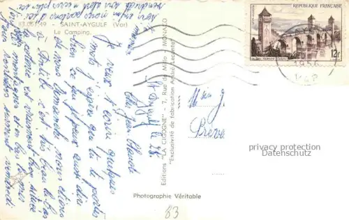 AK / Ansichtskarte Saint-Aygulf Frejus Draguignan 83 Var Le Camping