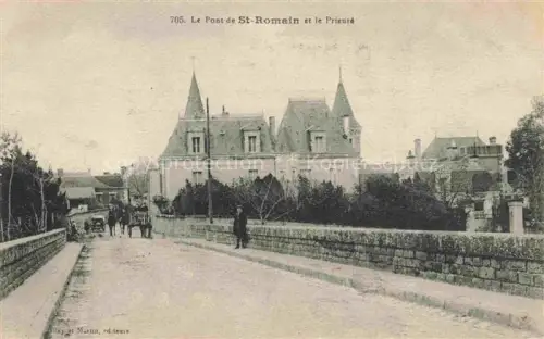 AK / Ansichtskarte St-Romain Montmorillon 86 Vienne Le pont et le Prieuré