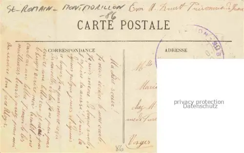 AK / Ansichtskarte St-Romain Montmorillon 86 Vienne Le pont et le Prieuré