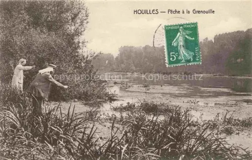 AK / Ansichtskarte Houilles Saint-Germain-en-Laye 78 Yvelines Pêche à la Grenouille