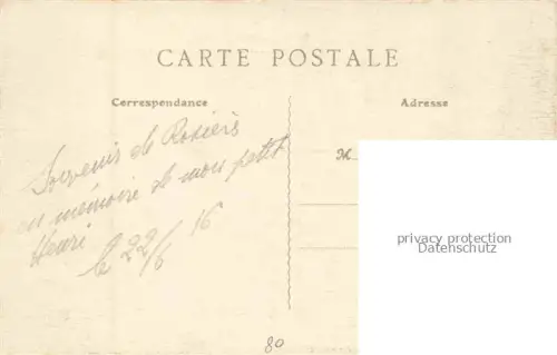 AK / Ansichtskarte Lihons-en-Santerre PERONNE 80 Somme Maison démolie Ruines Grande Guerre Truemmer 1. Weltkrieg