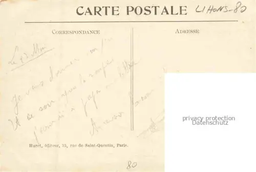 AK / Ansichtskarte Lihons-en-Santerre PERONNE 80 Somme Coin du village Ruines Grande Guerre 1914-15 Truemmer 1. Weltkrieg