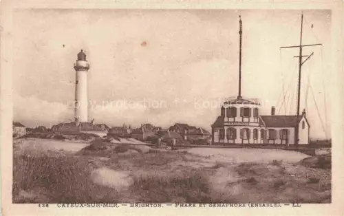 AK / Ansichtskarte CAYEUX -SUR-MER Abbeville 80 Somme Brighton Phare et Semaphore