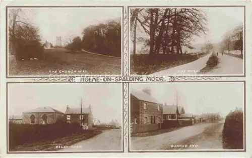 AK / Ansichtskarte Holme-on-Spalding Lincolnshire UK Church Hill The Rush Runner End Selby Road