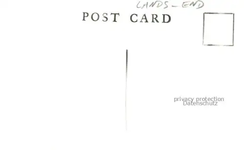 AK / Ansichtskarte Lands End Penzance Cornwall UK The first and last postman