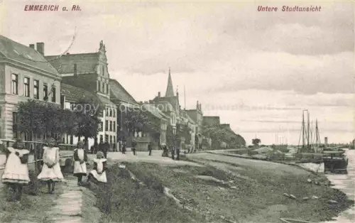 AK / Ansichtskarte Emmerich Rhein NRW Untere Stadtansicht