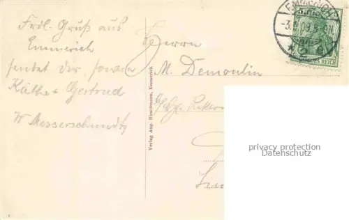 AK / Ansichtskarte Emmerich Rhein NRW Untere Stadtansicht