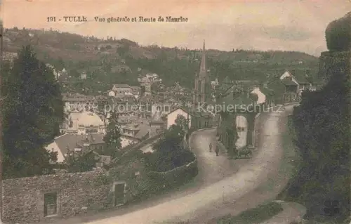 AK / Ansichtskarte TULLE 19 Correze Vue generale et Reute de Mauriac