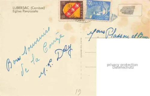 AK / Ansichtskarte Lubersac Brive-la-Gaillarde 19 Correze Eglise Paroissiale