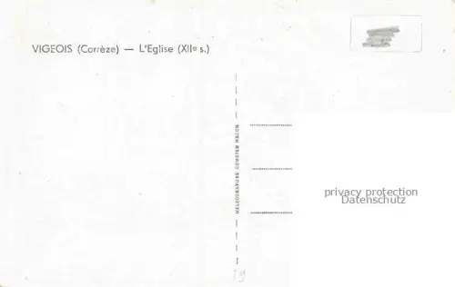 AK / Ansichtskarte Vigeois Brive-la-Gaillarde 19 Correze Eglise