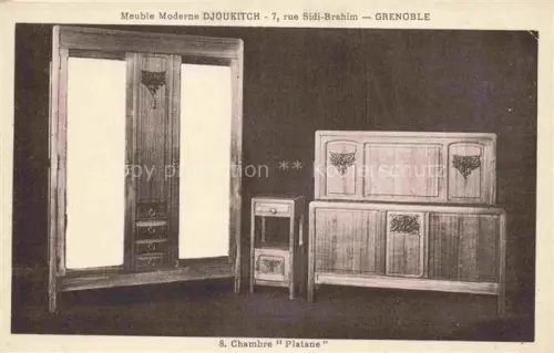 AK / Ansichtskarte GRENOBLE 38 Isere Meuble Moderne Djoukitch Chambre Platane