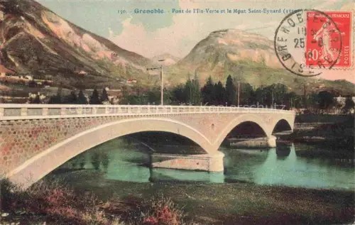 AK / Ansichtskarte GRENOBLE 38 Isere Pont de l'Ile Verte et le Mont Saint Eynard