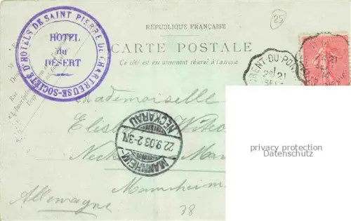 AK / Ansichtskarte St-Pierre-de-Chartreuse Saint-Pierre-de-Chartreuse 38 Isere Le Charmantsoin