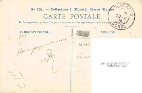 AK / Ansichtskarte CORSE  Corte Ile de Korsika Wasserfall