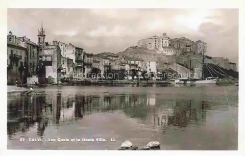 AK / Ansichtskarte Calvi 2B Haute-Corse Les Quais et la Haute Ville