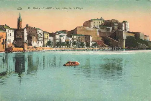 AK / Ansichtskarte Calvi 2B Haute-Corse Vue prise de la Plage