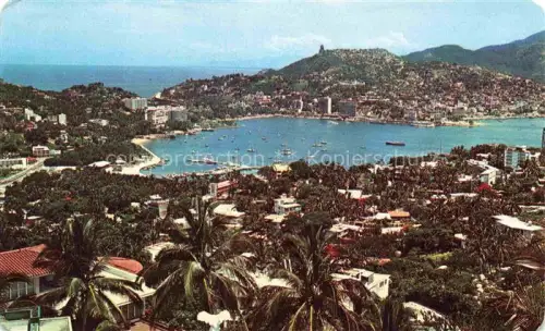 AK / Ansichtskarte Acapulco Guerrero Mexico Panoramic view of Acapulco Bay