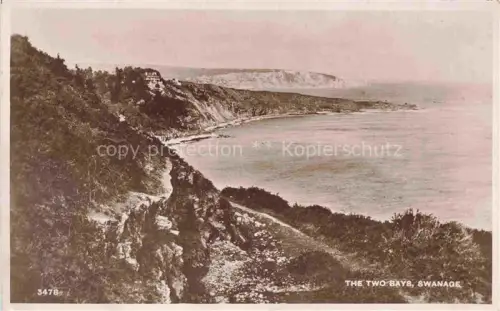 AK / Ansichtskarte Swanage Purbeck Dorset UK The Two Bays