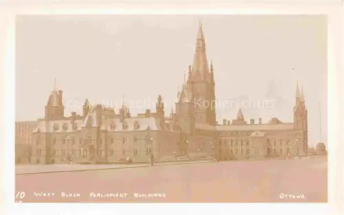 AK / Ansichtskarte Ottawa Canada West Block Parliament Buildings