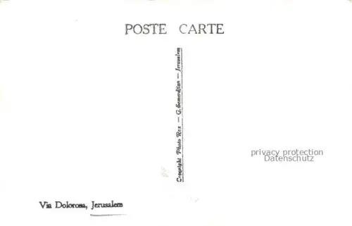 AK / Ansichtskarte Jerusalem  Yerushalayim Israel Via Dolorosa