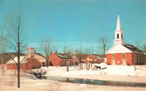 AK / Ansichtskarte Meredith Colorado USA Winterpanorama mit Kirche