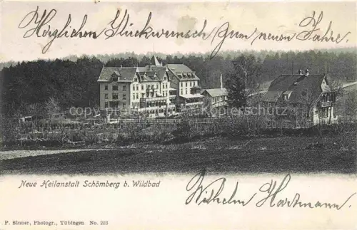 AK / Ansichtskarte Schoemberg  Schwarzwald Calw BW Neue Heilanstalt